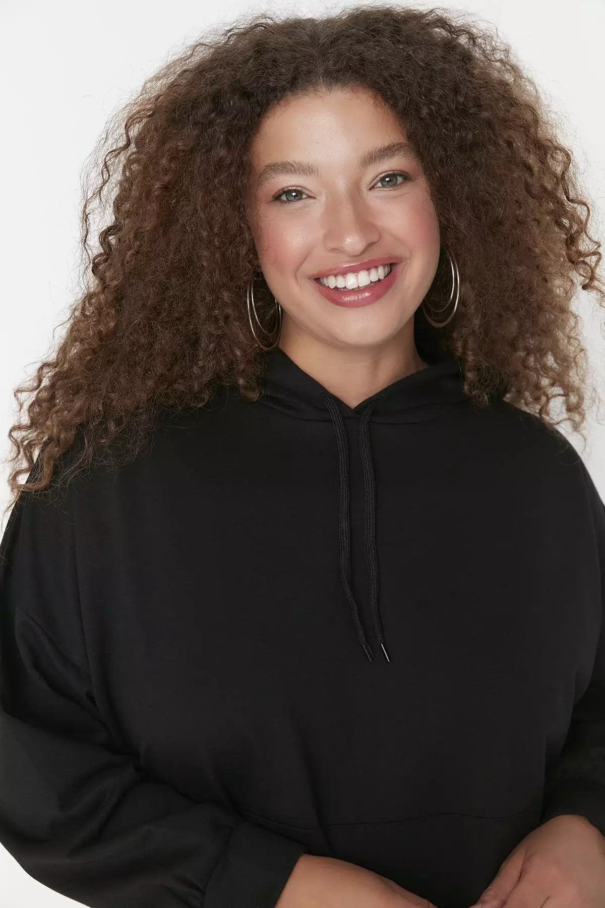 Women's plus on sale size black hoodie