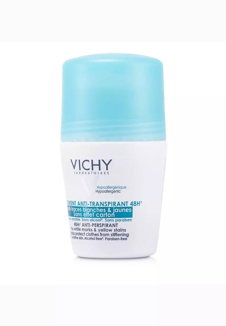 Vichy - 48hr Anti-Perspirant Roll-On - No White Marks & Yellow Stains (For Sensitive Skin) 50ml/1.69oz