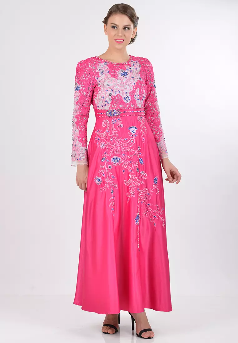 Bibiq Gamis Brokat Satin