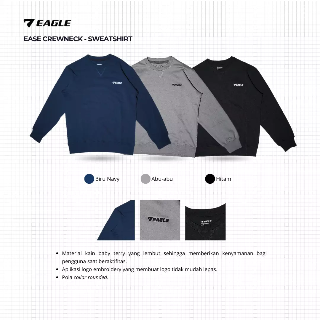 Eagle Ease Crew Neck - ABU-ABU MUDA