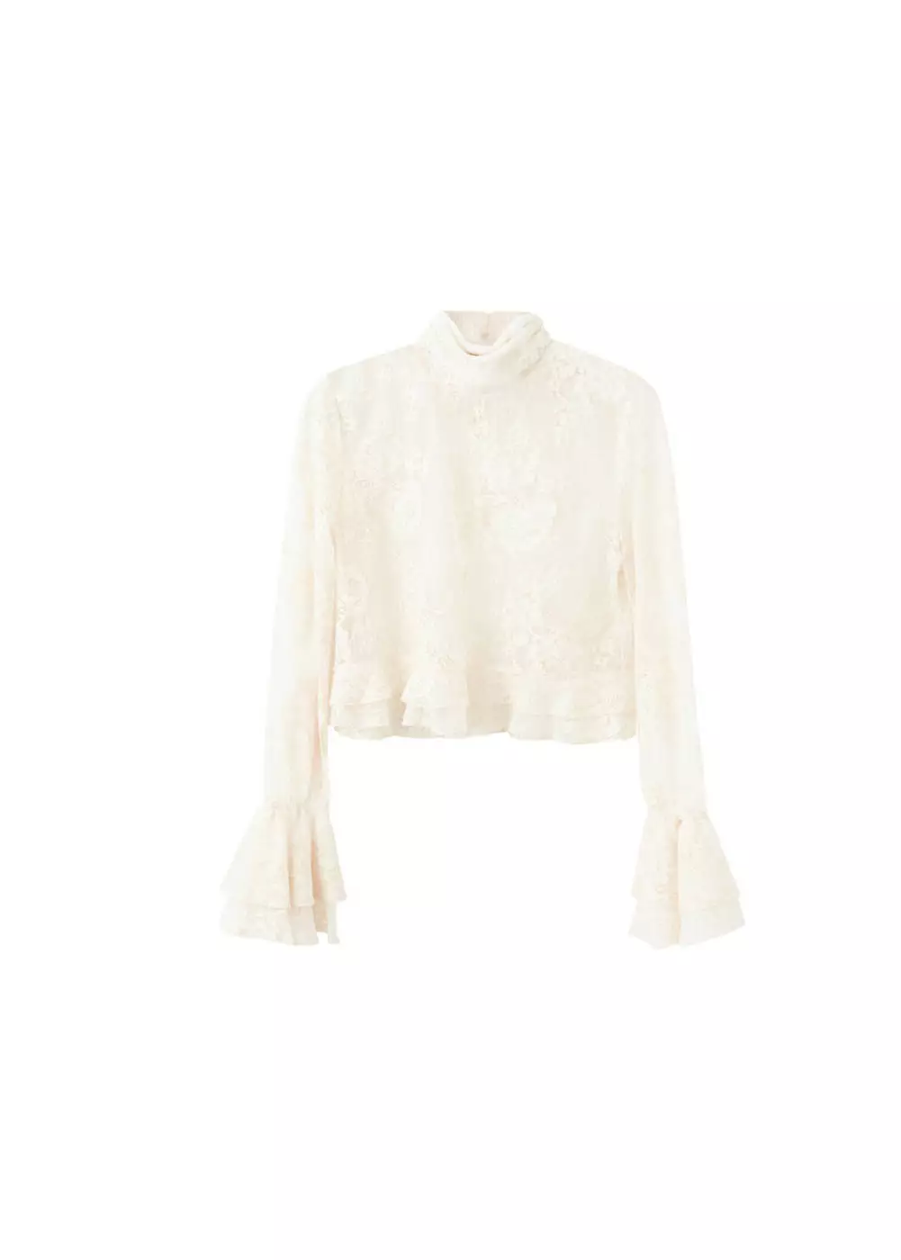 Blus bordir dengan rumbai