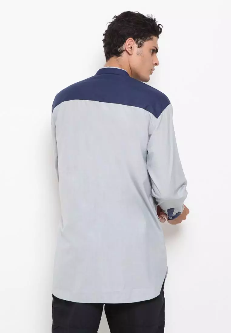 Zayidan Baju Koko Gamis Muslim Pria Hanafi - Abu