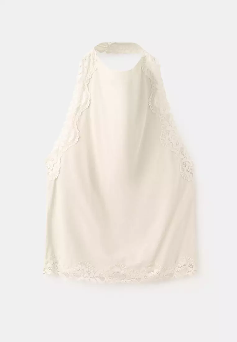 Lace Halter Neck Top