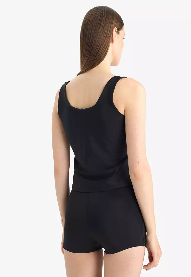 U-Neck Lined Padded Bikini Top