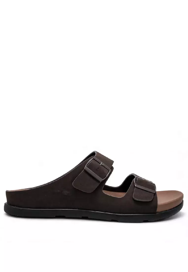 Louis Cuppers Men Slip On Faux Leather Classic Casual Sandals - 240441246