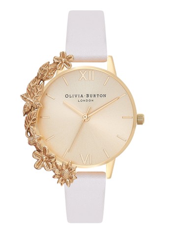 Jual Olivia Burton Case Cuffs Nude & Gold Original 