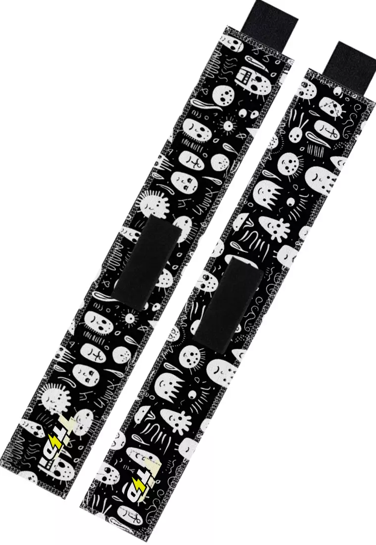 TB021 Wrist Wrap Td Bolt Face Doodles