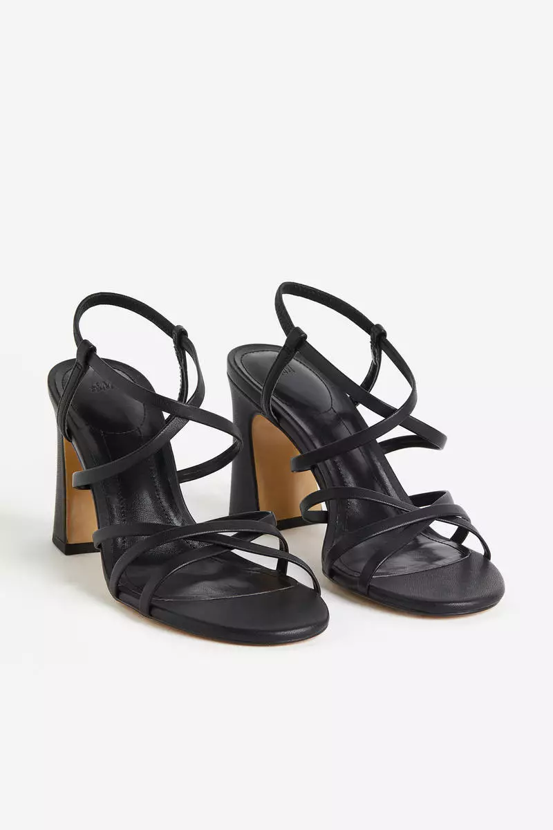 Strappy heeled sandals