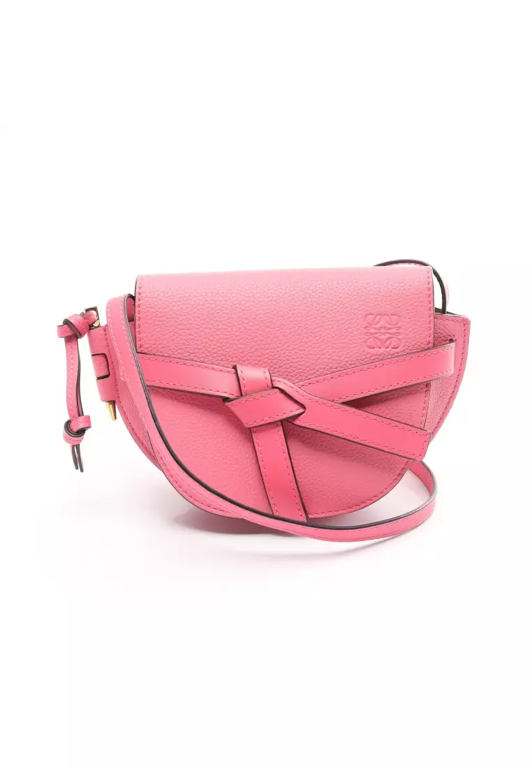 Celine Solo Women's Leather Clutch Bag Bordeaux,Light Pink