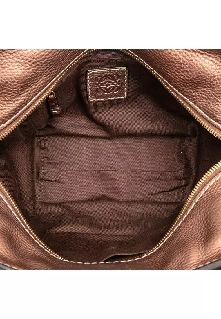 Pre-Loved Loewe Anagram Canvas Tote