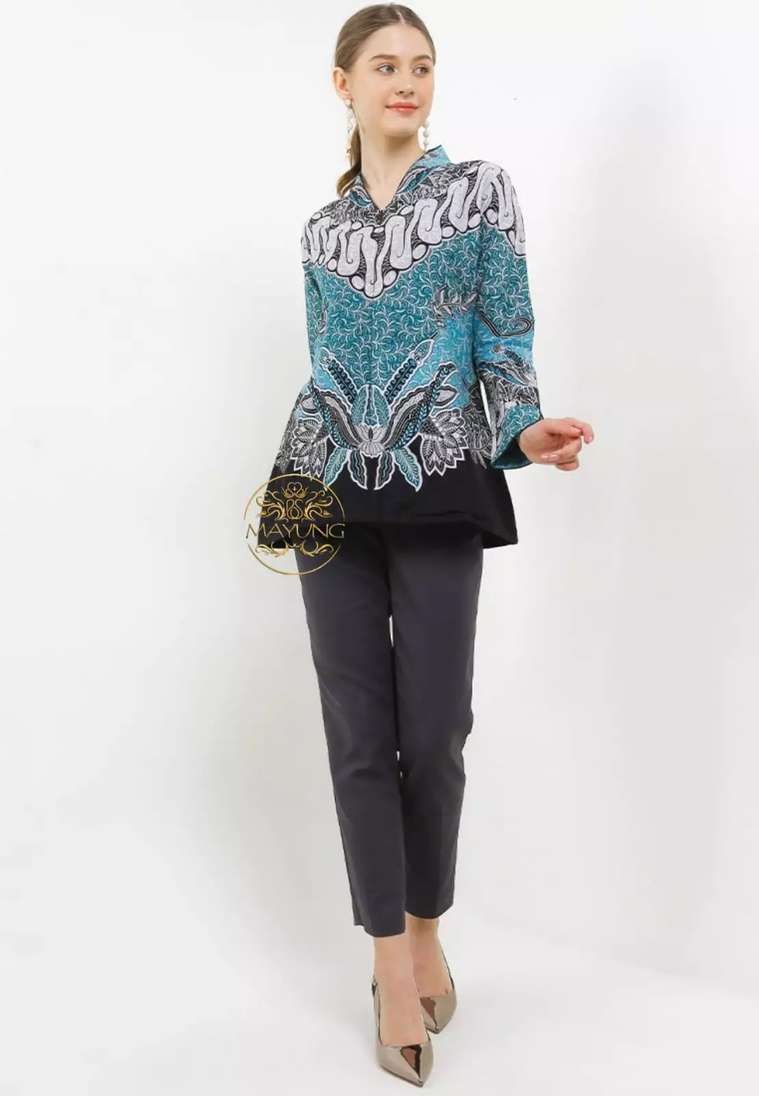 Blouse Batik Gelung Hejo Premium Slimfit Elegant