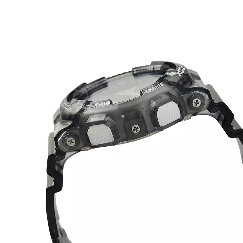 Jam Tangan Wanita Casio G-Shock GMA-S110TB-8ADR Translucent Gray with Metallic Blue Dial Grey Transparent Resin Band