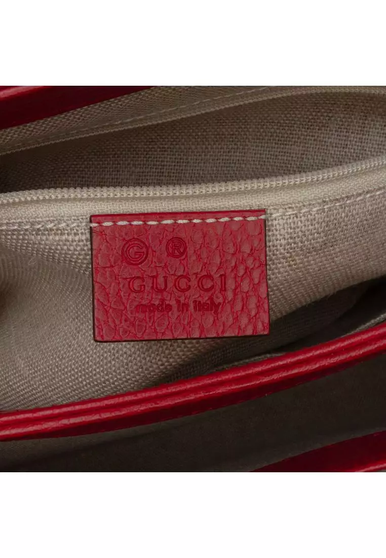 Pre-Loved Gucci Medium Dollar Calf Interlocking G Satchel