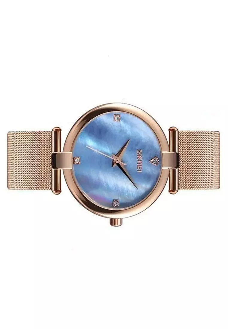 Jam Tangan Analog Wanita Strap Stainless Steel Waterproof Stylish Casual Elegan Berkualitas BZ04 ORIGINAL