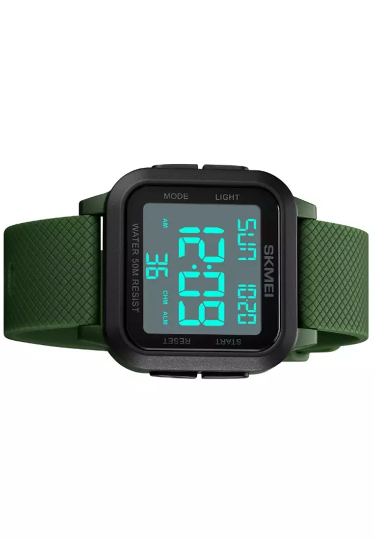 Jam Tangan Digital Pria Waterproof Many Function Strap Tali Material Silicone GN90 ORIGINAL