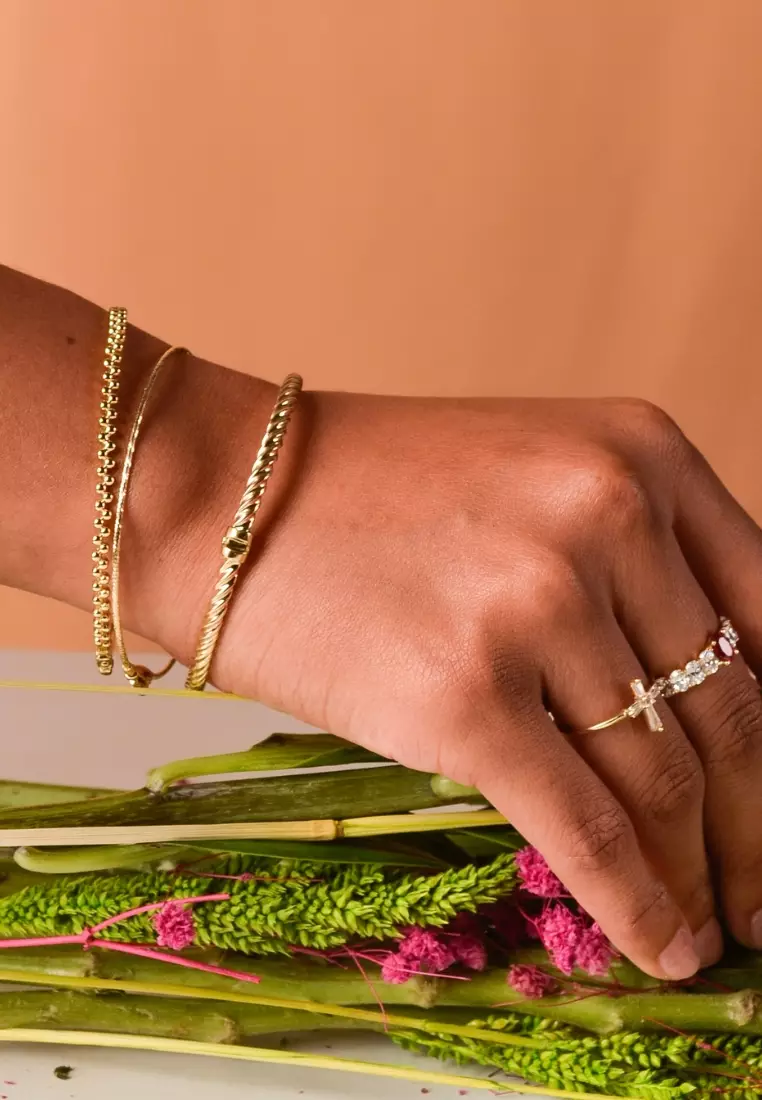 Chain Bangle 14k Gold