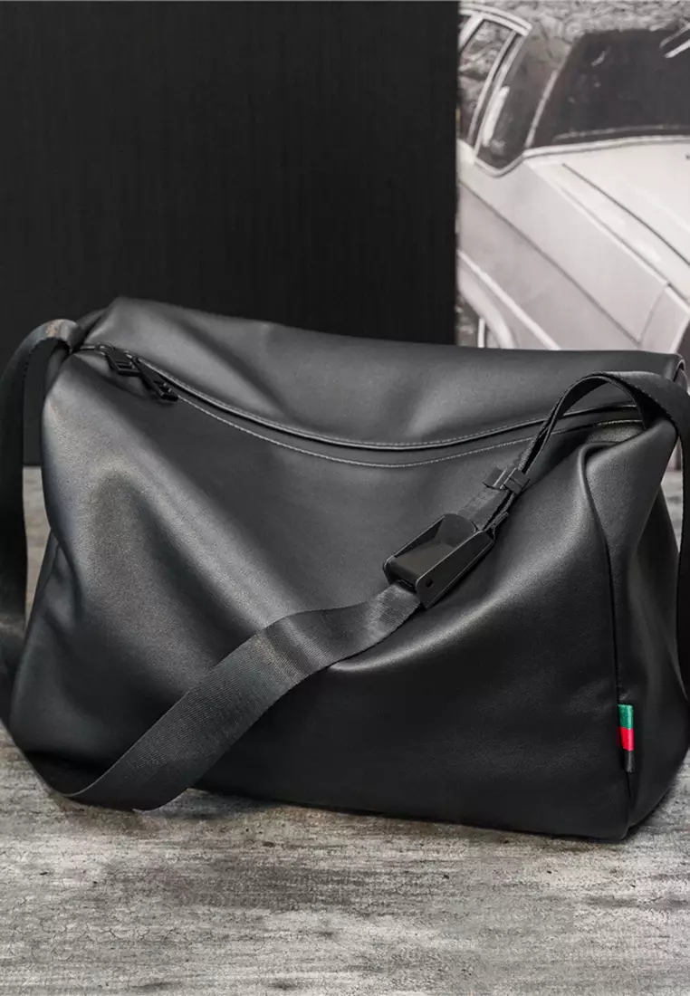 Shop LOEWE PUZZLE Unisex Street Style Plain Leather Crossbody Bag