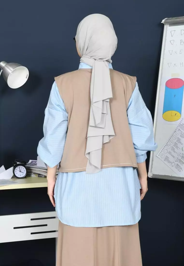 Rania Outer Rompi Wanita - Khaki M19130 R99S3