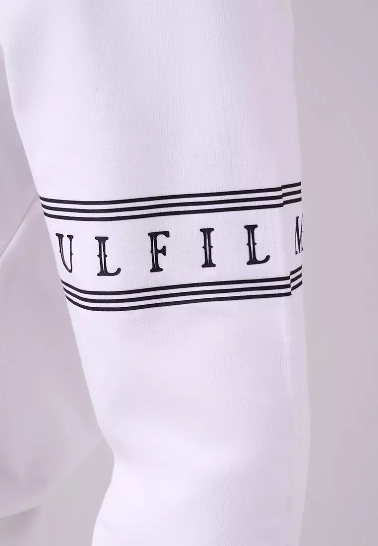 MANZONE X Merry Riana - Hoodie Lengan Panjang Pria Achievement - White Warna White