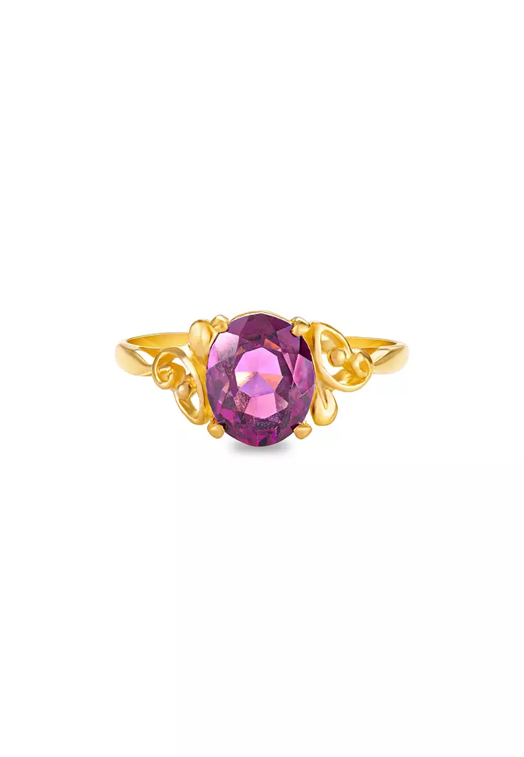 Purple colour ring outlet