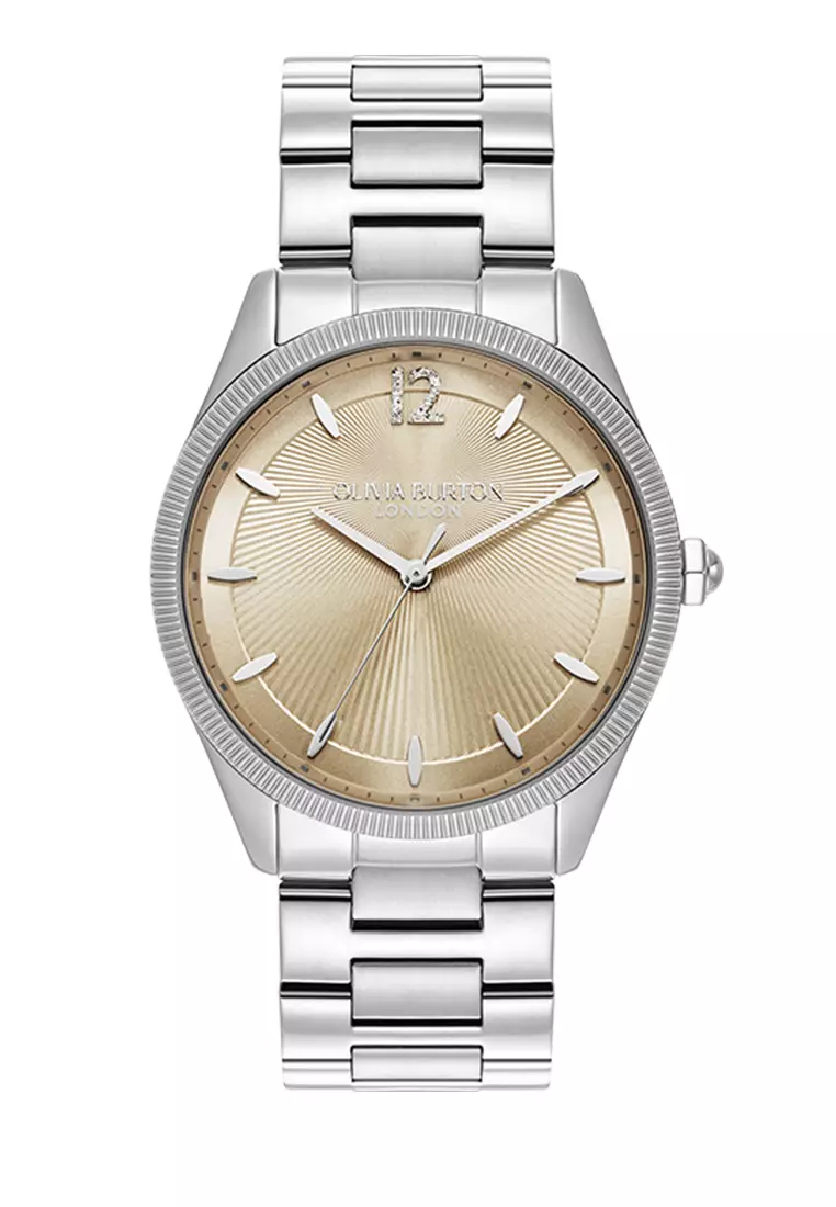 Olivia Burton Coin Edge Bezel Nude Sunray Dial with SS 38mm - 24000177