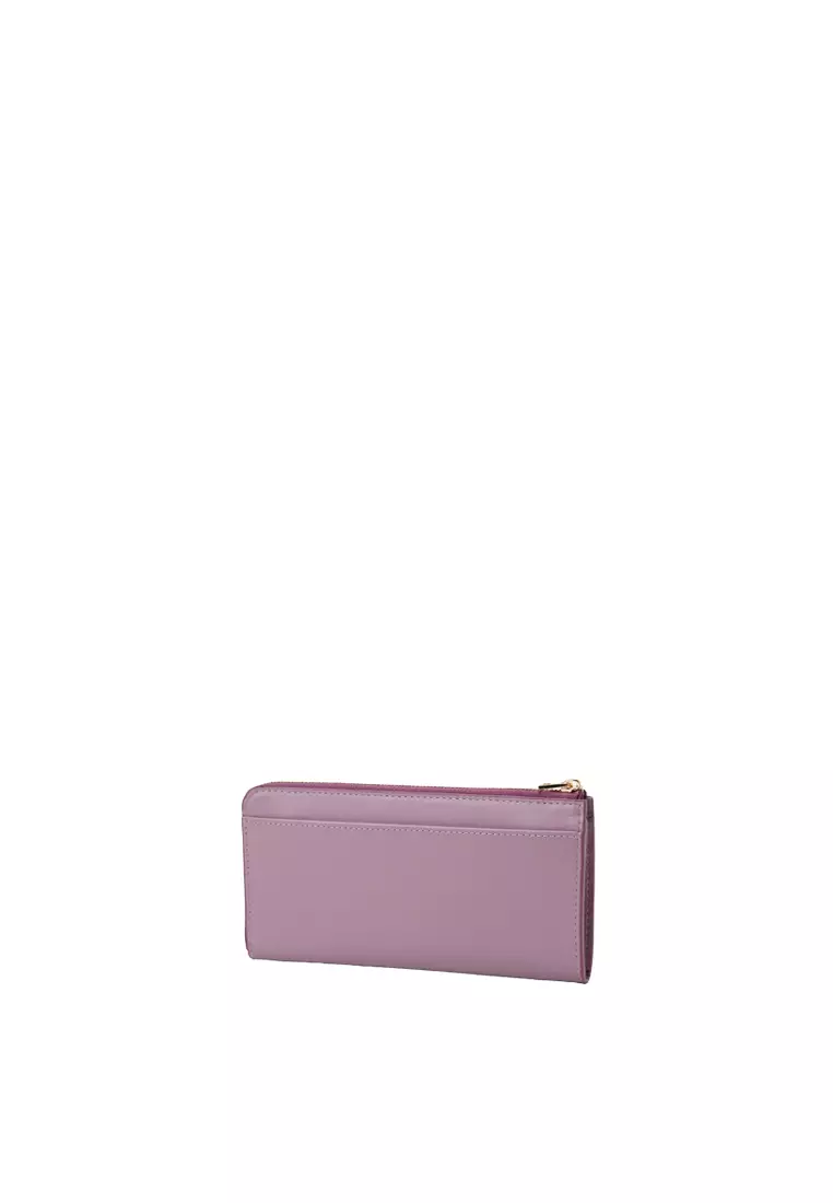 L-Zip Long Wallet - Purple Pink