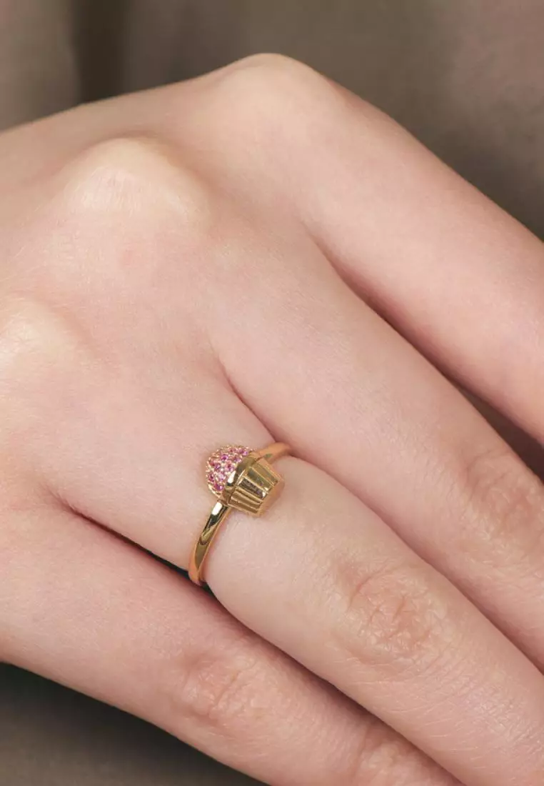Vermeil Pave Cupcake Ring
