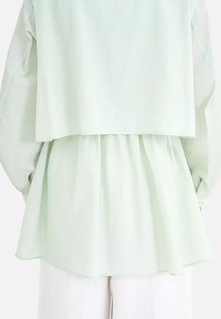 American Holic - Arao Tiered Long Blouse