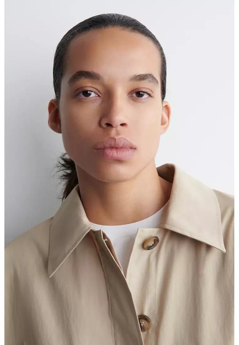 CROPPED TRENCH COAT CAPE