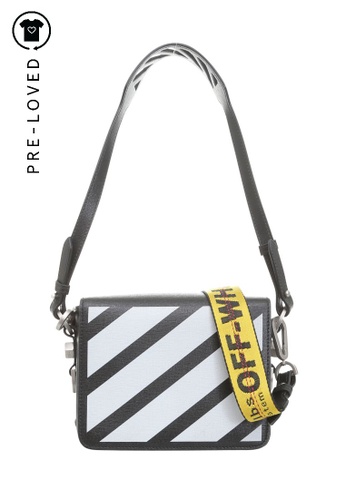 Buy Off White Pre Loved Off White Warning Tape Shoulder Bag