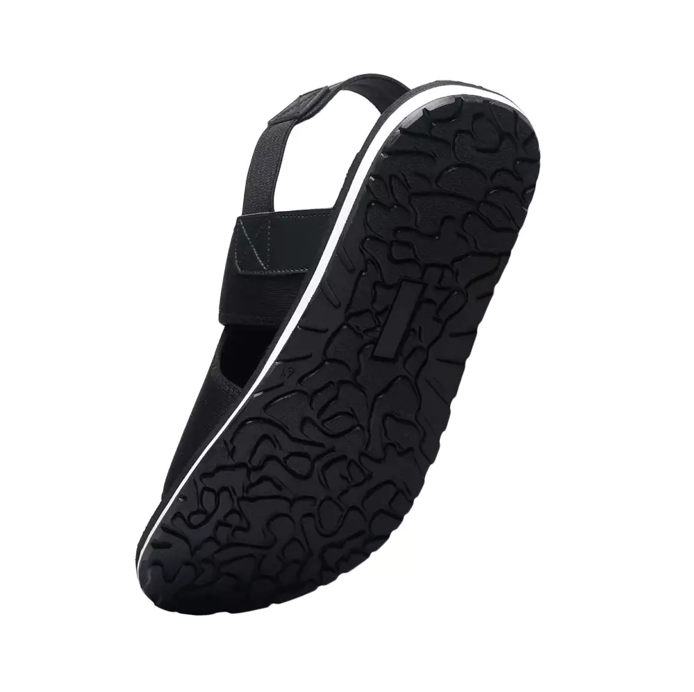 Footstep Footwear Sandal Pria Azhar - Black Sendal Lebaran Haji Umroh Umrah Safar Mudik Kasual Anti Slip