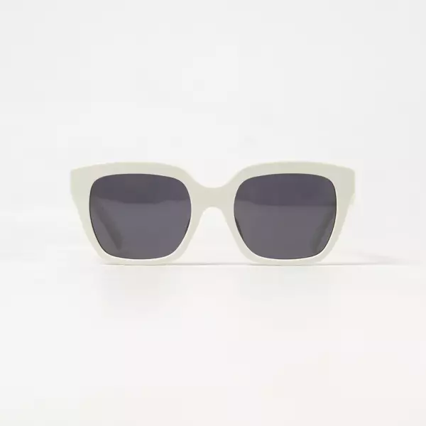 Kacamata CELINE 3 SHINY WHITE SMOKE SUNGLASSES 100% ORIGINAL