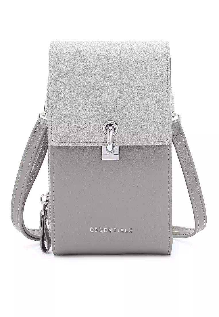 gray purse