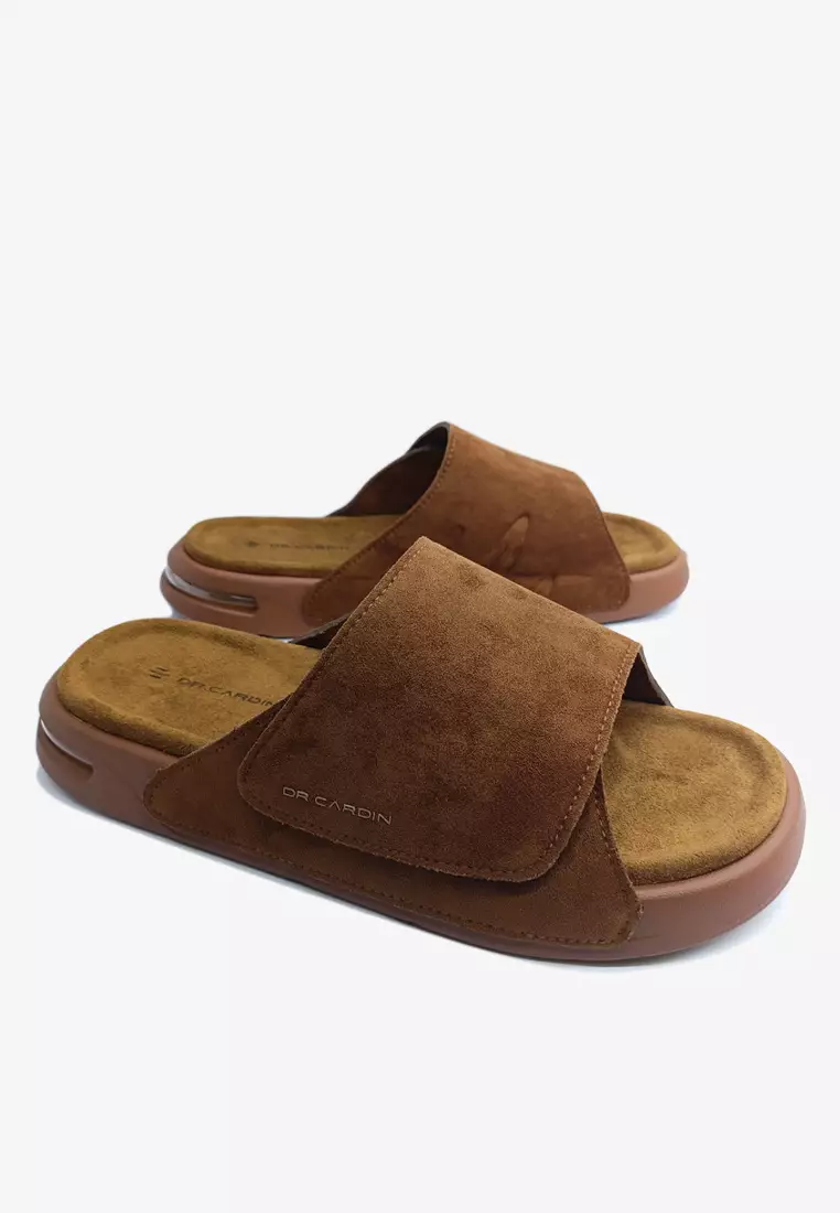 Dr Cardin Men Cove Air Suede Comfort Sandals with Adjustable Strap D-RLZ-8233
