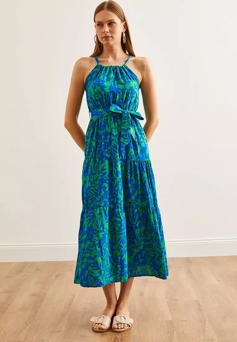 Viscose Woven Midi Dress