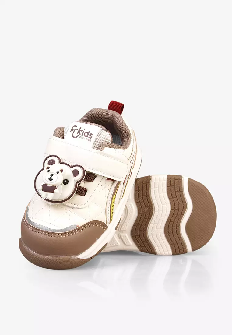 Sepatu Sneakers Tali Anak Bayi Pre Walker Baby Unisex A.Shamy in Mocca