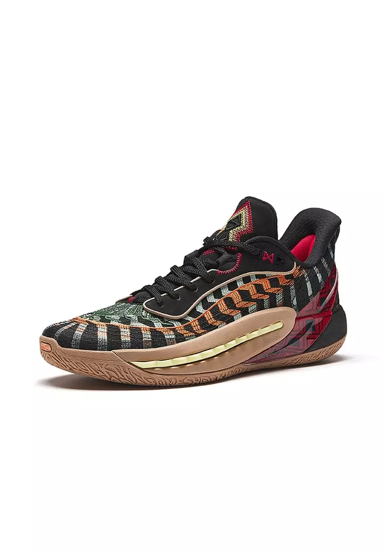 Discount on Anta  shoes - SKU: Shock Wave 6.0 Pro (Shock The Game) Basketball Shoes in Black/Green/Orange