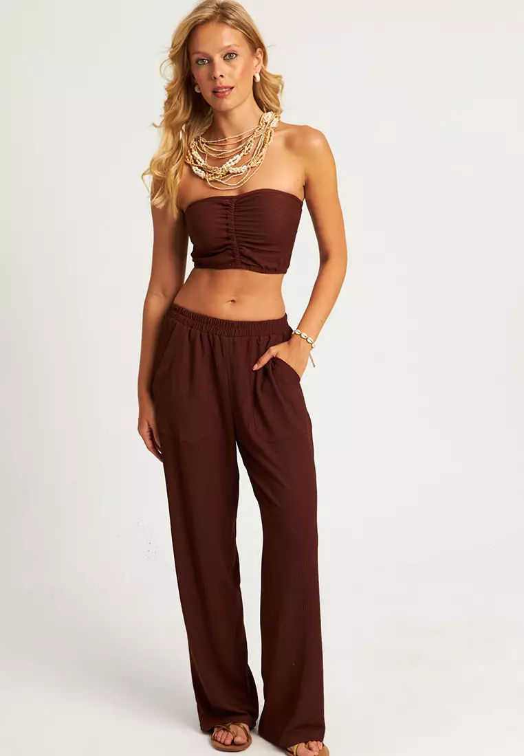 Top And Bottom Ruched Set