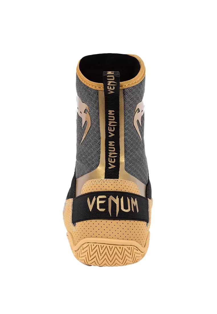 Venum Elite 拳擊鞋 - 黑色/米色