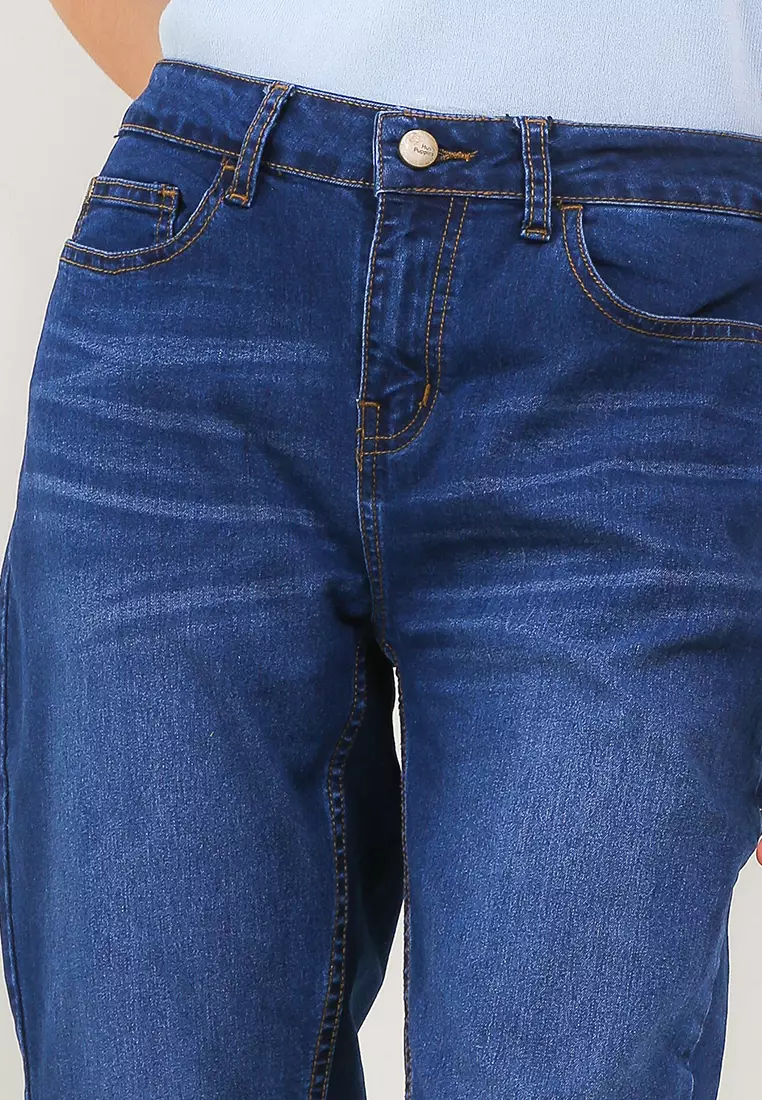 Elaina Slim Fit Denim Pants