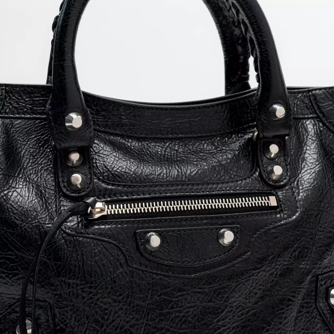 Le City Small Crinkled Bag Black