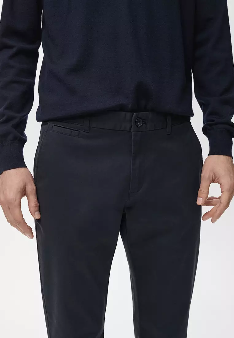 Prato Cropped Tapered Chino Trousers