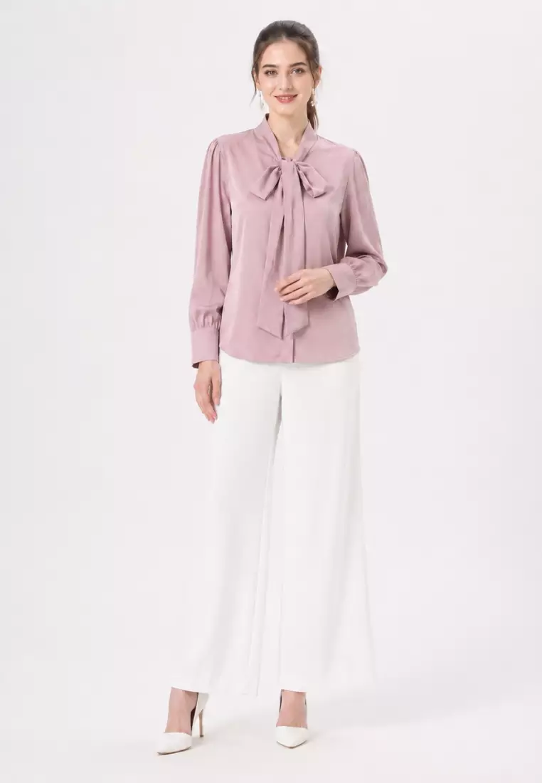 Celesta Blouse Dusty Rose By Brilliant Girl Warna PINK