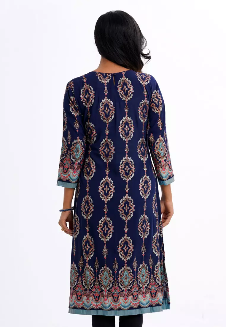 Le Reve Viscose printed Long Kameez