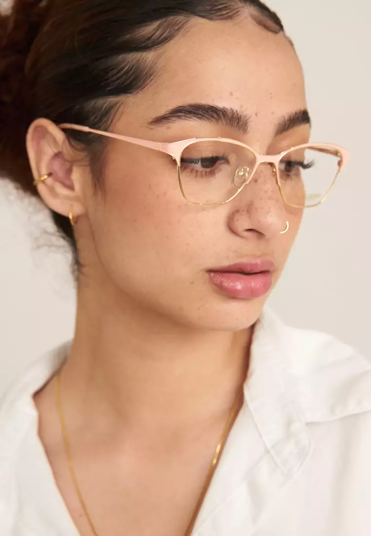 SS1943 (C1-Pink & Gold) Anti-Radiation Computer Eyeglasses for Women