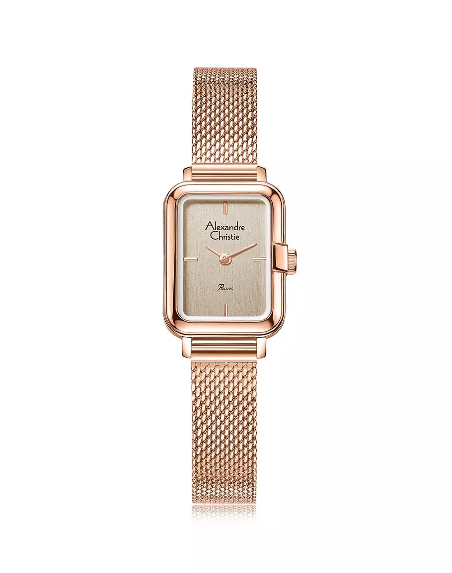 Jam Tangan Wanita Alexandre Christie AC 2B51 LH BRGGR Women  Stainless Steel Strap 