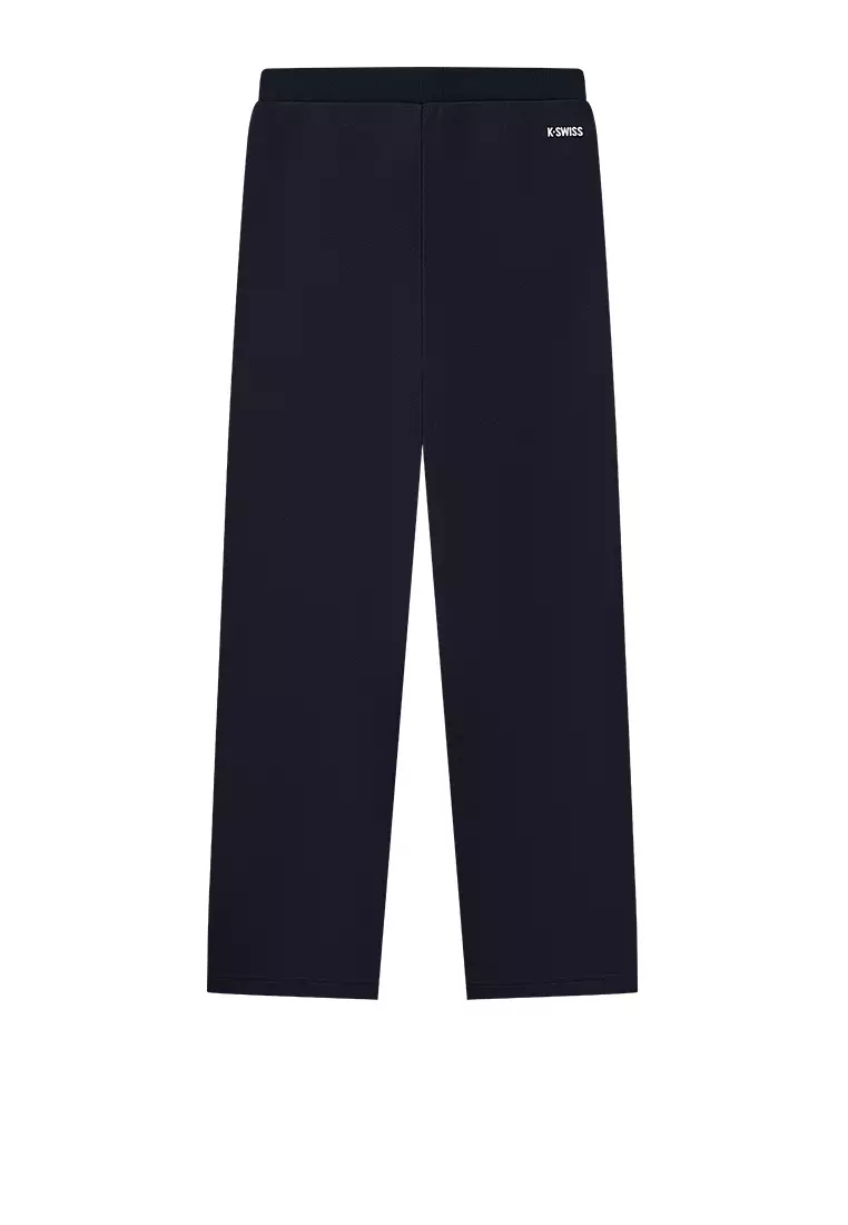 WOMEN'S K-SWISS LOGO HIGH RISE WIDE LEG PANTS