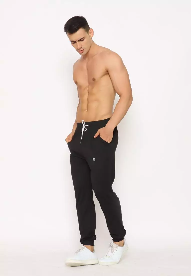 FITWEAR - JOGGER MATEO BACK ZIP POCKET - BLACK