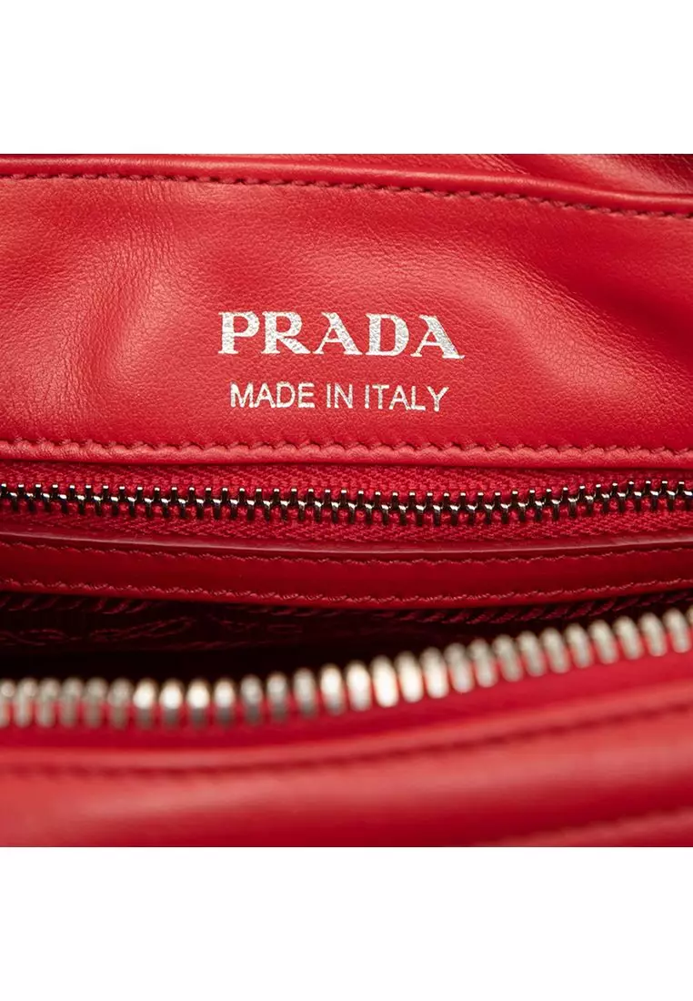 Pre-Loved Prada Soft Calfskin Diagramme Camera Bag