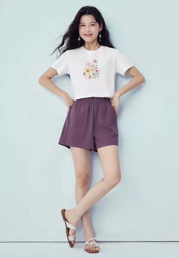 Women's Cotton Short Sleeve Print Tee 13396307